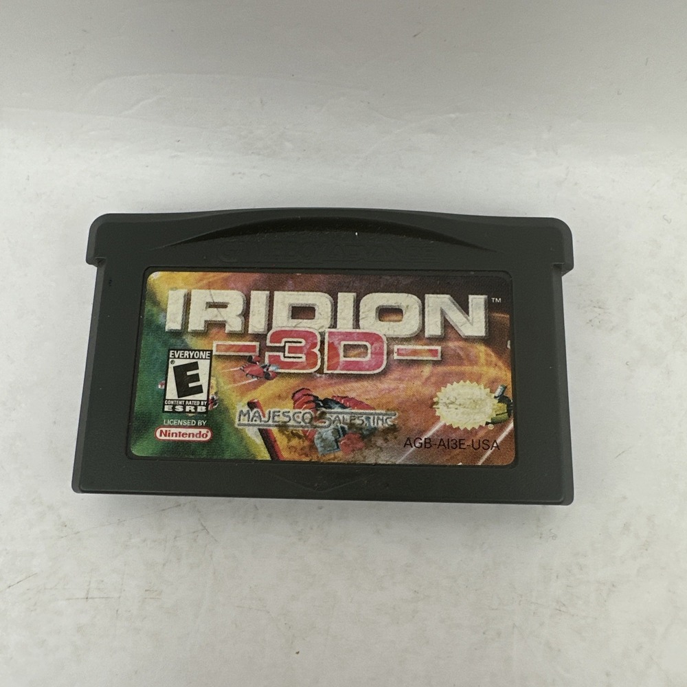 Iridion 3D Nintendo Gameboy Advance GBA Game Cartridge Majesco